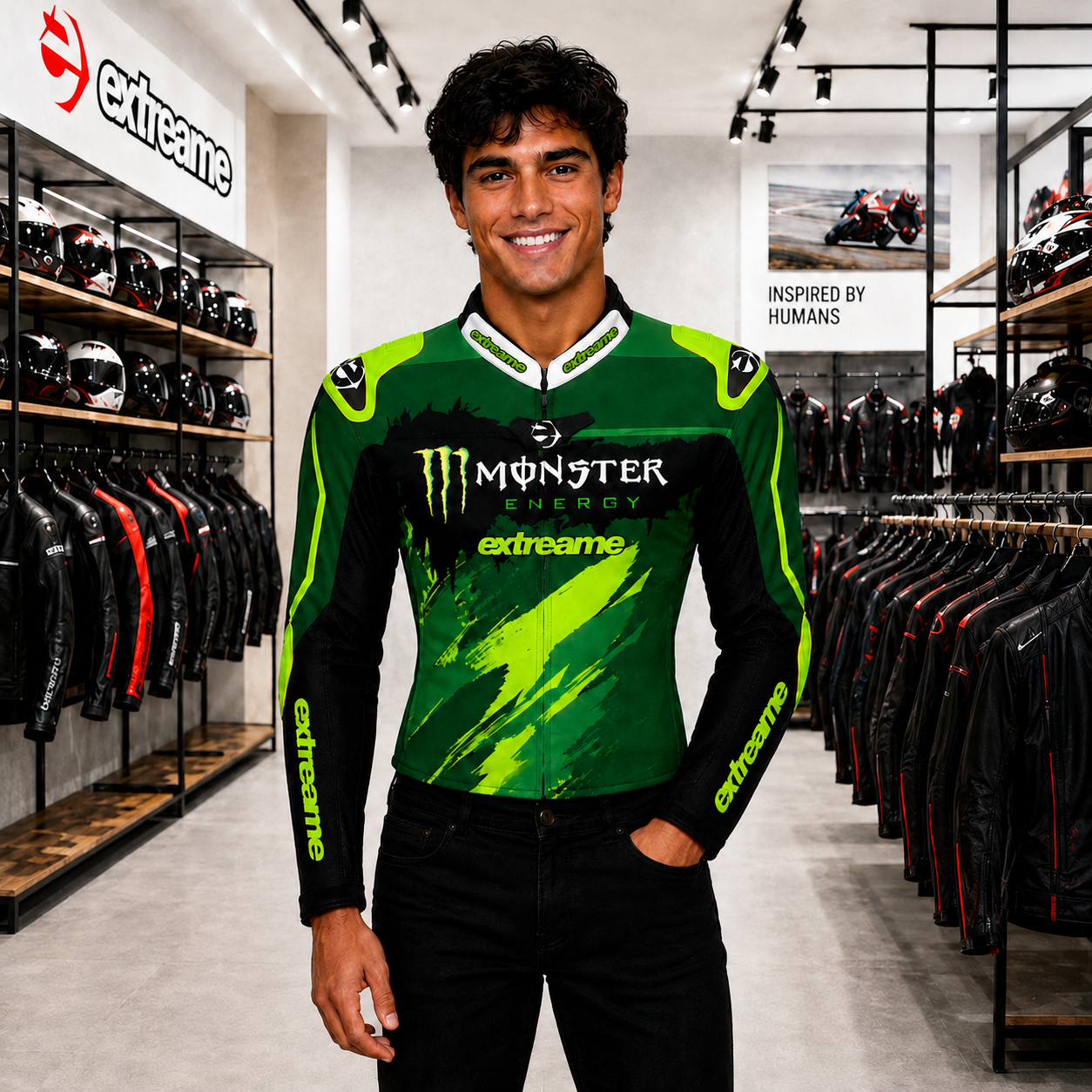 MODELO MONSTER MODELO MONSTER CHAQUETA DE PIEL A MEDIDA EN CANGURO Y VACUNO - Imagen 1